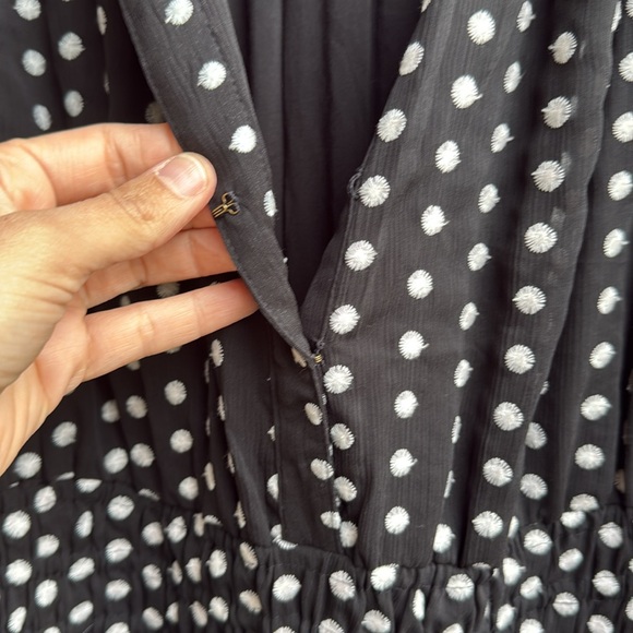 Anthropologie The Somerset Mini Dress Black and White Mini Dress 2X - Picture 5 of 10